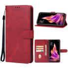 For OPPO Reno9 Leather Phone Case(Red) - 1