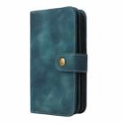 For iPhone 13 Multifunctional Card Slot Zipper Wallet Flip Leather Phone Case(Blue) - 2