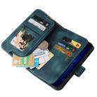 For iPhone 13 Multifunctional Card Slot Zipper Wallet Flip Leather Phone Case(Blue) - 4