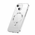 For iPhone 13 SULADA Plating TPU Shockproof Phone Soft Case(Silver) - 1