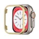 For Apple Watch Ultra 49mm Aluminum Alloy Frame Protective Case(Gold) - 1