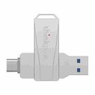 Lenovo Thinkplus MU252 USB 3.1 + USB-C / Type-C Flash Drive, Memory:64GB (Silver) - 1