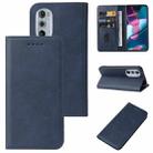 For Motorola Edge+ 5G UW 2022/Edge 30 Pro Magnetic Closure Leather Phone Case(Blue) - 1