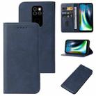 For Motorola Moto Defy 2021 Magnetic Closure Leather Phone Case(Blue) - 1