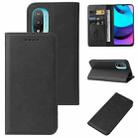 For Motorola Moto E20/E30/E40/Lenovo K13+ Magnetic Closure Leather Phone Case(Black) - 1