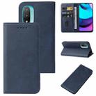 For Motorola Moto E20/E30/E40/Lenovo K13+ Magnetic Closure Leather Phone Case(Blue) - 1