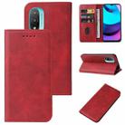 For Motorola Moto E20/E30/E40/Lenovo K13+ Magnetic Closure Leather Phone Case(Red) - 1