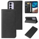 For Motorola Moto G42 Magnetic Closure Leather Phone Case(Black) - 1