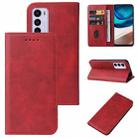 For Motorola Moto G42 Magnetic Closure Leather Phone Case(Red) - 1