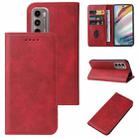 For Motorola Moto G60/G40 Fusion Magnetic Closure Leather Phone Case(Red) - 1