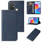 For ZTE Blade A52 2022 Magnetic Closure Leather Phone Case(Blue) - 1