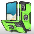 For Samsung Galaxy A53 Magnetic Armor Shockproof TPU + PC Phone Case with Metal Ring Holder(Green) - 1