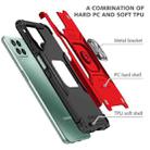 For Samsung Galaxy M53 Magnetic Armor Shockproof TPU + PC Phone Case with Metal Ring Holder(Red) - 3