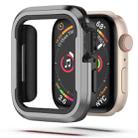 For Apple Watch Ultra 49mm Aluminum Alloy + TPU 2 in 1 Protective Case(Black+Grey) - 1