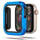 For Apple Watch Series 8 / 7 41mm Aluminum Alloy + TPU 2 in 1 Protective Case(Blue) - 1