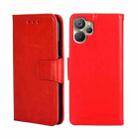 For Realme 9i 5G Global/10 5G Crystal Texture Horizontal Flip Leather Phone Case(Red) - 1