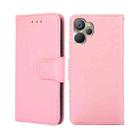 For Realme 9i 5G Global/10 5G Crystal Texture Horizontal Flip Leather Phone Case(Pink) - 1