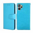 For Realme 9i 5G Global/10 5G Crystal Texture Horizontal Flip Leather Phone Case(Light Blue) - 1