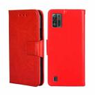 For ZTE Blade A52 Lite Crystal Texture Horizontal Flip Leather Phone Case(Red) - 1