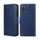 For ZTE Blade A52 Lite Crystal Texture Horizontal Flip Leather Phone Case(Royal Blue) - 1