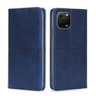 For Huawei nova Y61 Cow Texture Magnetic Leather Phone Case(Blue) - 1