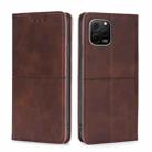 For Huawei nova Y61 Cow Texture Magnetic Leather Phone Case(Dark Brown) - 1