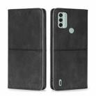 For Nokia C31 Cow Texture Magnetic Leather Phone Case(Black) - 1