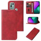 For Infinix Hot 10 Play/Smart 5 India Magnetic Closure Leather Phone Case(Red) - 1