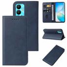 For Infinix Hot 12 India Magnetic Closure Leather Phone Case(Blue) - 1