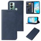 For Infinix Hot 12i Magnetic Closure Leather Phone Case(Blue) - 1