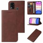 For Infinix Itel A48/L6006 Magnetic Closure Leather Phone Case(Brown) - 1