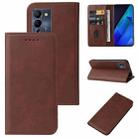 For Infinix Note 12 G96 Magnetic Closure Leather Phone Case(Brown) - 1