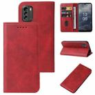 For Nokia G60 5G Magnetic Closure Leather Phone Case(Red) - 1