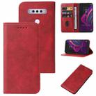 For TCL 10 SE Magnetic Closure Leather Phone Case(Red) - 1