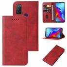 For TCL 20E Magnetic Closure Leather Phone Case(Red) - 1