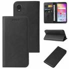 For TCL A3 A509DL/A30 Magnetic Closure Leather Phone Case(Black) - 1