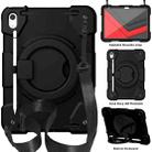 For iPad 10th Gen 10.9 2022 360 Rotation PC+Silicone Tablet Case(Black) - 1