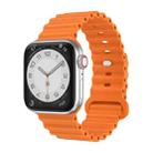 Silicone Watch Band For Apple Watch Ultra 49mm / Series 8&7 45mm / SE 2&6&SE&5&4 44mm(Orange) - 1