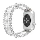 For Apple Watch 5 & 4 40mm / 3 & 2 & 1 38mm Pearl Crystal Watch Band(Crystal Porcelain White) - 1