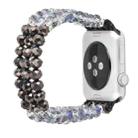 For Apple Watch 5 & 4 44mm / 3 & 2 & 1 42mm Pearl Crystal Watch Band(Crystal Grey) - 1