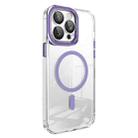For iPhone 12 Pro Max Lens Protector MagSafe Phone Case(Purple) - 1