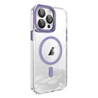 For iPhone 11 Pro Max Lens Protector MagSafe Phone Case(Purple) - 1