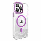 For iPhone 11 Lens Protector MagSafe Phone Case(Plum) - 1