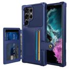 For Samsung Galaxy S23 Ultra 5G Magnetic Wallet Card Bag Leather Phone Case(Navy Blue) - 1