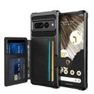 For Google Pixel 7 Pro 5G Magnetic Wallet Card Bag Leather Phone Case(Black) - 1