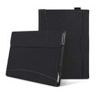 For Microsoft Surface Go 3 / 2 / 1 Cloth Texture Stitching Leather Tablet Case(Black) - 1