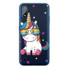 For Galaxy A01 Shockproof Painted Transparent TPU Protective Case(Eye Unicorn) - 1