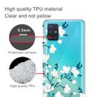 For Galaxy A31 Shockproof Painted Transparent TPU Protective Case(Magnolia Flower) - 3