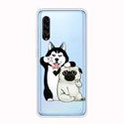 For Galaxy A90 5G Shockproof Painted Transparent TPU Protective Case(Selfie Dog) - 1