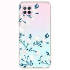 For Huawei P40 Lite Shockproof Painted Transparent TPU Protective Case(Magnolia Flower) - 1